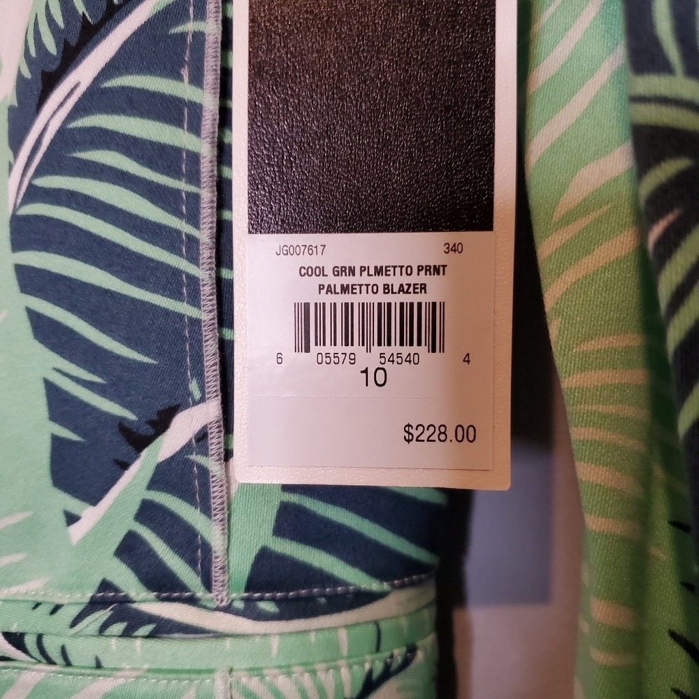 NWT Juicy Couture Palmetto Print blazer sz10 - Picture 7 of 12